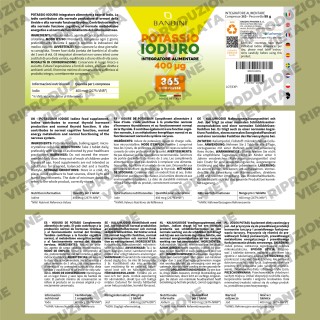 Ioduro di Potassio 365 compresse | Iodio per tiroide alto dosaggio