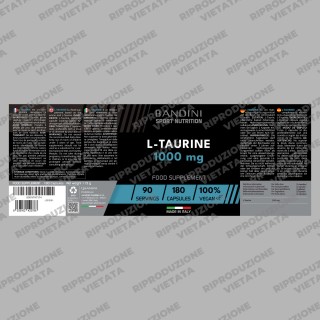 Taurina 1000 mg 180 capsule