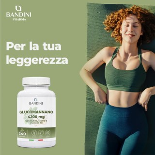 Glucomannano forte 240 capsule con B3, Cromo e Inulina