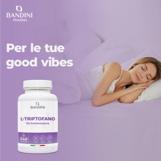 L triptofano 240 capsule per il riposo e il benessere mentale