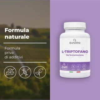 L triptofano 240 capsule per il riposo e il benessere mentale