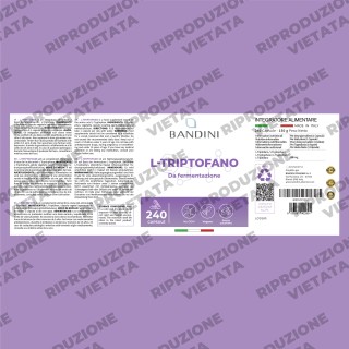 L triptofano 240 capsule per il riposo e il benessere mentale
