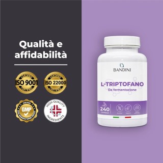 L triptofano 240 capsule per il riposo e il benessere mentale
