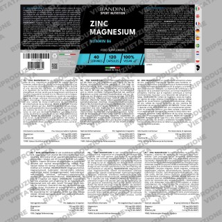 ZMA Zinco & Magnesio 120 capsule per ridurre la stanchezza