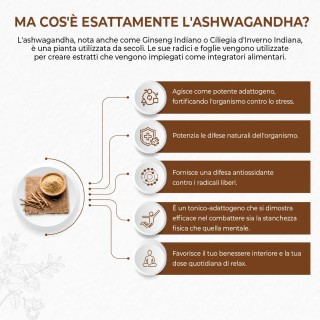 Ashwagandha compresse - Ginseng indiano contro la stanchezza