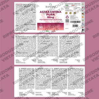 Astaxantina pura 90 capsule da 18 mg - Antiossidante potente