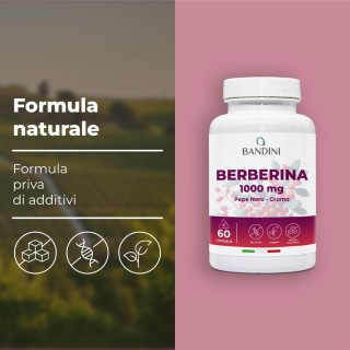 Berberina 60 capsule per la digestione e il fegato