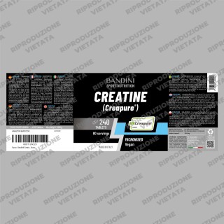 Creatina Creapure© 240 compresse per la nutrizione sportiva