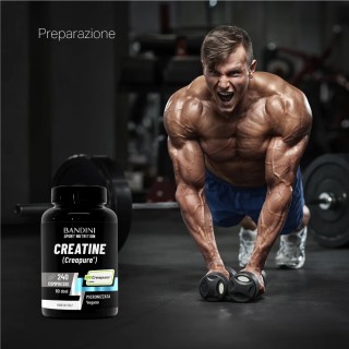 Creatina Creapure© 240 compresse per la nutrizione sportiva