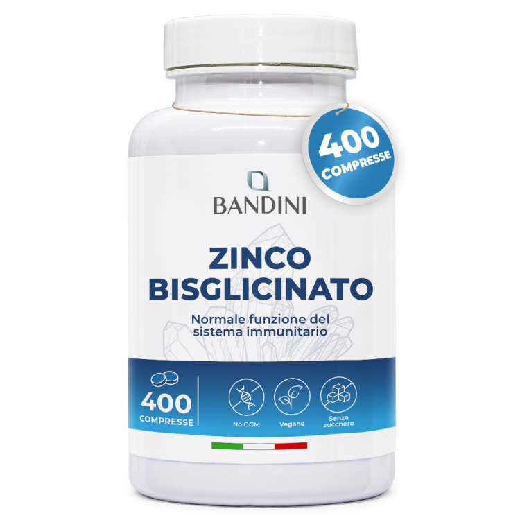 Zinco Bisglicinato 400 compresse | Salute di ossa, capelli, unghie