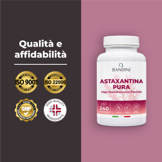 Astaxantina 8 mg in compresse - Antiossidante naturale
