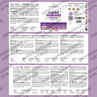 Cardo Mariano compresse per il fegato e la digestione