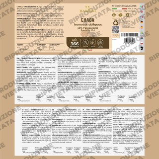 Chaga Fungo Inonotus Obliquus 366 compresse - Micoterapia