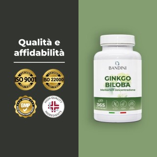 Ginkgo Biloba Ginseng siberiano - 365 compresse