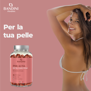 Betacarotene softgel integratore per l'abbronzatura e la pelle