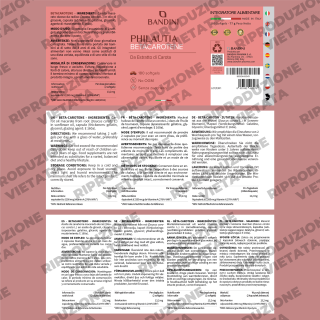 Betacarotene softgel integratore per l'abbronzatura e la pelle