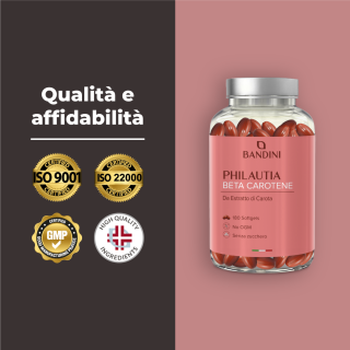 Betacarotene softgel integratore per l'abbronzatura e la pelle