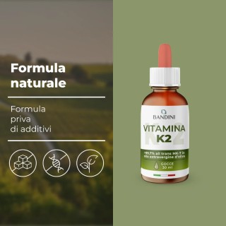 Vitamina K2 MK-7 gocce per Ossa e Coagulazione normali