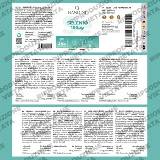 Selenio integratore 100μg 365 compresse per un anno