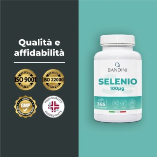 Selenio integratore 100μg 365 compresse per un anno
