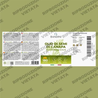 Olio di semi di canapa - 180 softgel