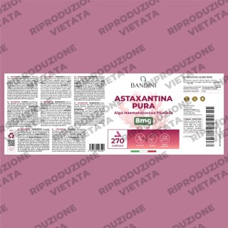 Astaxantina 8mg 270 capsule | Oleoresina antiossidante