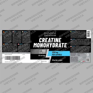 Creatina Monoidrata 180 Capsule per sportivi