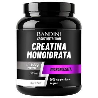 Creatina monoidrato in polvere 500g per allenamento intenso