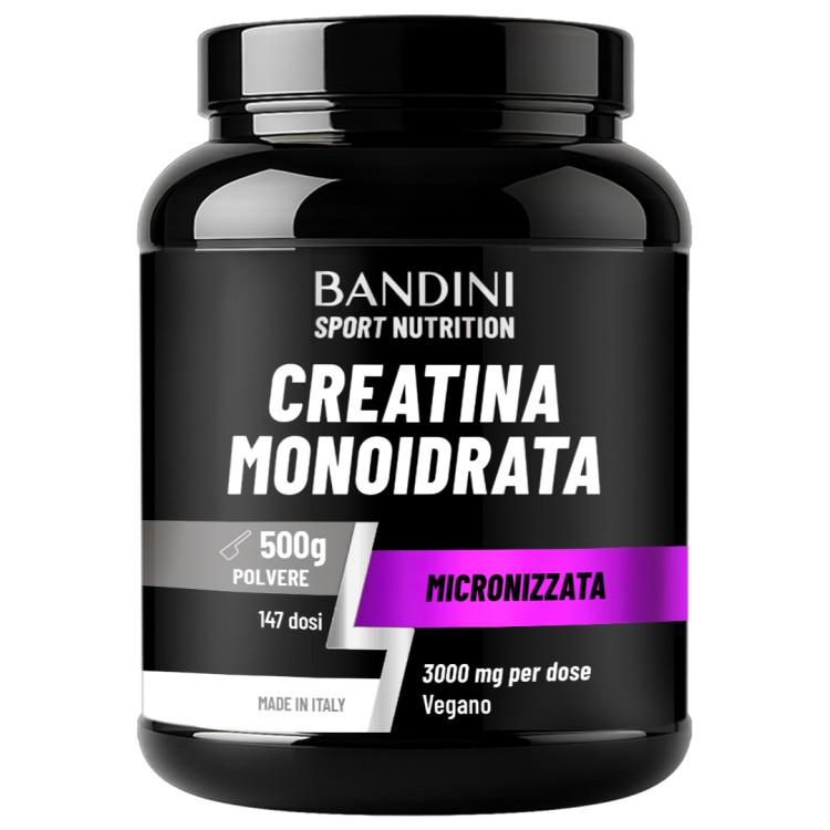 Creatina monoidrato in polvere 500g per allenamento intenso