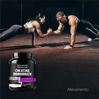 Creatina monoidrato in polvere 500g per allenamento intenso